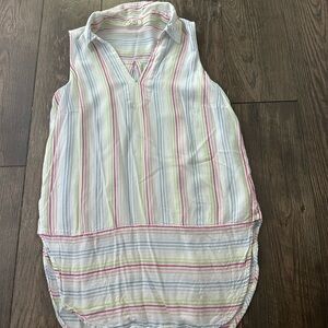 Cupio Sleeveless Button Down Polo Top